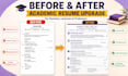 edit, rewrite teacher lecturer professor or academic resume