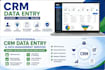 do CRM data entry, data cleaning and excel