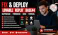 fix and deploy lovable replit web apps supabase firebase dns vercel and base44