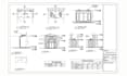 architectural and construction drawing, city permit drawing, 2d floor plan