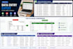 excel data entry,  copy paste, PDF to excel, web research, CRM data