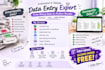 excel data entry,  copy paste, PDF to excel, web research, CRM data