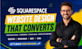 build squarespace design website landing page cro redesign email template SEO