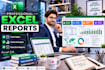 create excel pivot tables, reports, summaries and modeling