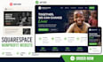 squarespace website development landing page donation non profit charity website