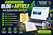 write SEO optimized ai blog posts and articles