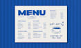 design professional print ready menus