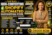 build, create shopify dropshipping store, design shopify website redesign