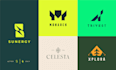design a minimalist logo and brand identity for startups and businesses