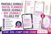 do printable journals digital planner prayer journal kdp journal fillable pdf