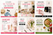design viral pinterest pin and carousel graphics