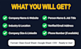 do b2b lead generation, web research and find valid emails