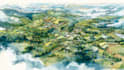 do custom watercolor wedding map
