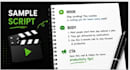 write social media video script
