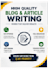 write SEO friendly articles and blog posts