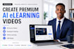 create ai elearning course videos for online training