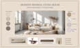 design your room with moodboard and 3d render