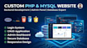 develop a custom PHP mysql web application and responsive website