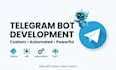 develop telegram bot, crypto bot, shop bot with api integration