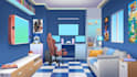 design live 2d vtuber character, live 2d vtuber model, stream overlay background