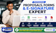 create design proposify template docusign pandadoc jotform googleforms pdf forms