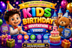 create animated birthday invitation video