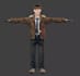 animate 3d psx character model, ps1 vtuber, low poly retro game character design