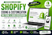 do shopify coding customization bug fixing and custom liquid development