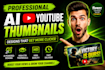 design eye catching ai youtube thumbnails