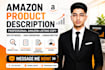 write SEO amazon product descriptions