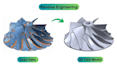 convert stl mesh to step stp editable cad, mesh to solid cad, cad reconstruction