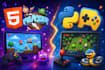 create interactive HTML5 mini games app using phaser, python pygame