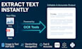 convert ocr pdf, scanned documents, jpeg, png excel in to editable text file
