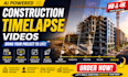 create cinematic ai construction timelapse videos for real estate project