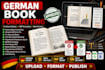 format german book for amazon kdp and fix rejected KDP book cover