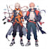 make anime cartoon character and illustration