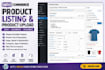 do woocommerce product listing and product upload