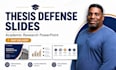 design thesis defense slides, academic presentation research powerpoint deck