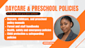 create licensing ready daycare policies and parent handbook