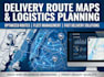 design delivery route maps, logistics planning and optimized fleet routing