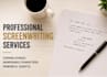 write a professional screenplay or script