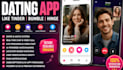 develop dating app, matchmaking app, tinder clone lqbtq hinge bumble video chat