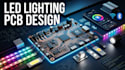 create led lighting pcb, driver and embedded system