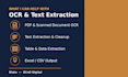 extract text from your PDF or scanned documents using ocr