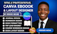design editable course workbook canva ebook layout design for amazon kdp