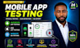 do mobile app testing, android app testing, ios app testing website QA testing