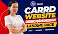 design carrd website, fix carrd landing page, responsive email capture setup