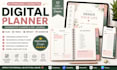 design hyperlinked digital planner, goodnotes planner etsy digital planner