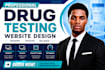 design a professional drug testing website for clinics and labs