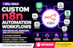 build custom n8n ai automation workflow open al api webhook app integration